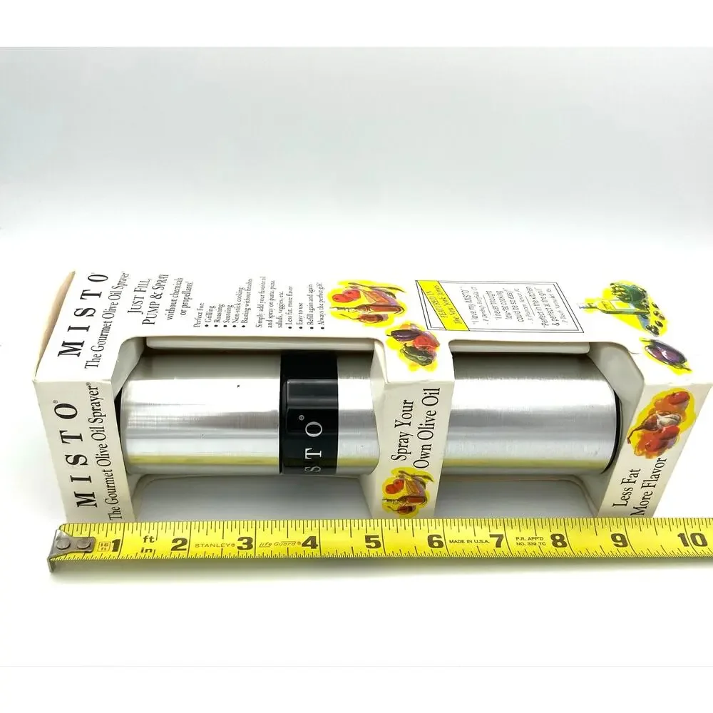 MISTO The Gourmet Olive Oil Sprayer Non Aerosol Refillable Kitchen NEW READ